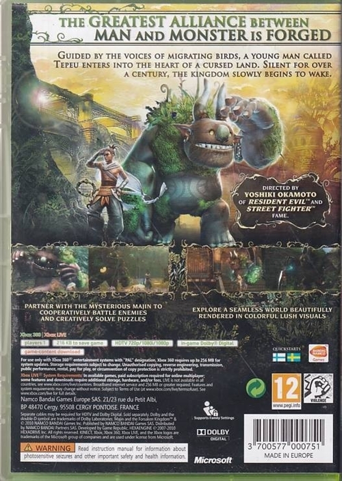 Majin and the Forsaken Kingdom - XBOX 360 (B Grade) (Used) (Eng)